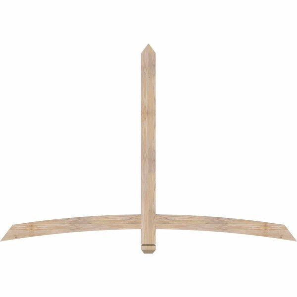 Ekena Millwork Bellingham Smooth Timber Gable Bracket, Douglas Fir, 72"W x 48"H x 1 1/2"D x 3 1/2"F, 16/12 Pitch GBW072X48X0204BEL00SDF - main